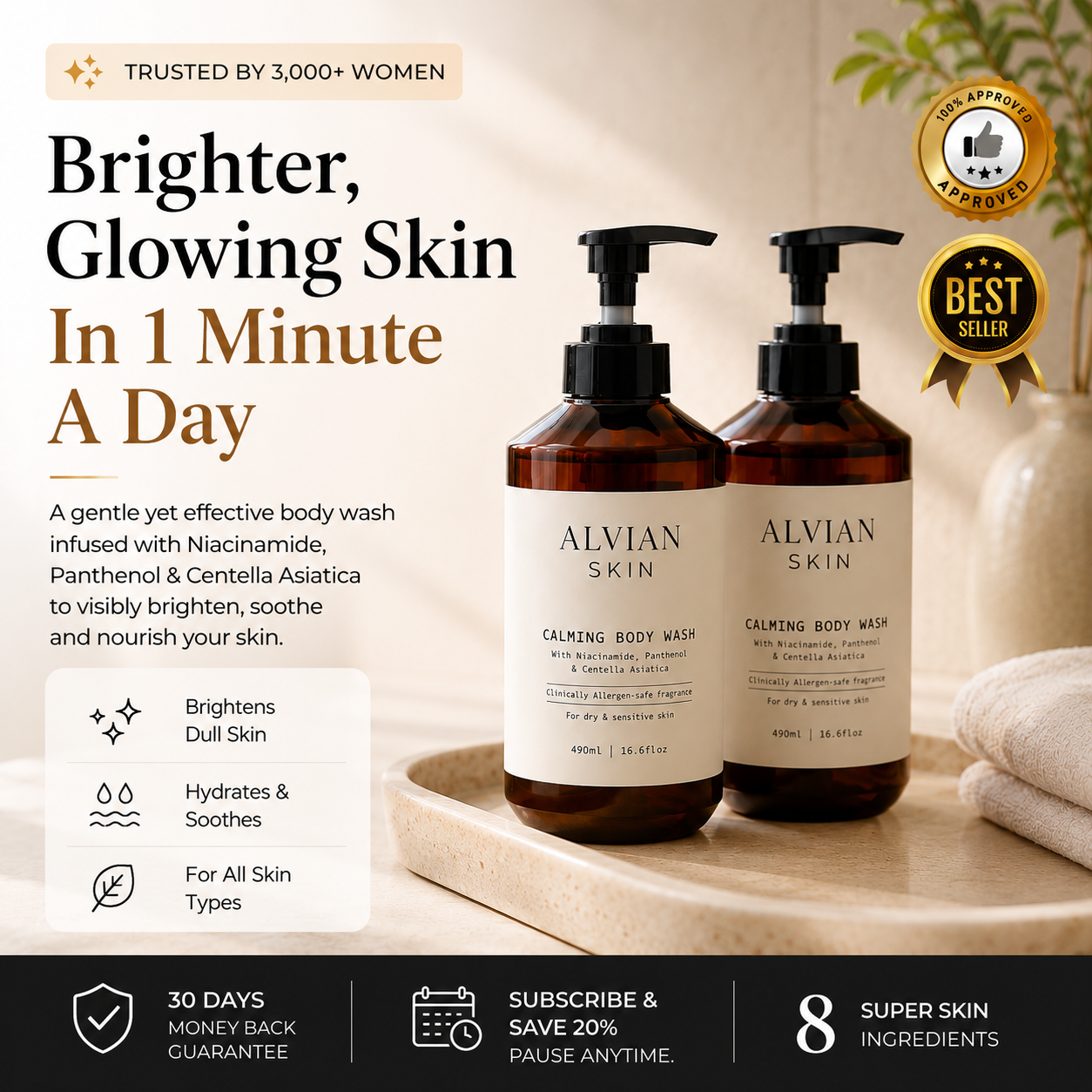 SnowSkin™ Body Wash - Brighter, Glowing Skin With 1 Minute A Day (Subscription)